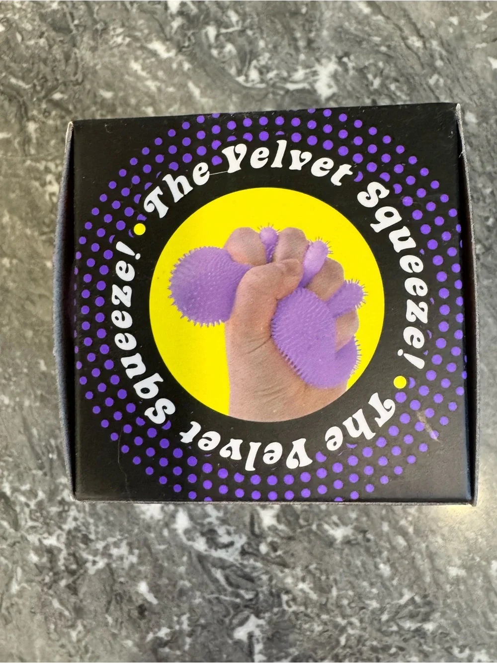 NeeDoh Fuzz Ball Purple Authentic Schylling NWT Velvet Squishy Rare